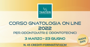 Corso GNATOLOGIA ONLINE 2022 per Odontoiatri e Odontotecnici