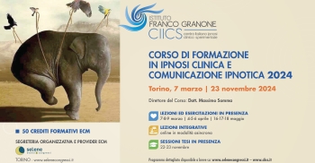 CORSO DI FORMAZIONE IN IPNOSI CLINICA E COMUNICAZIONE IPNOTICA 2024